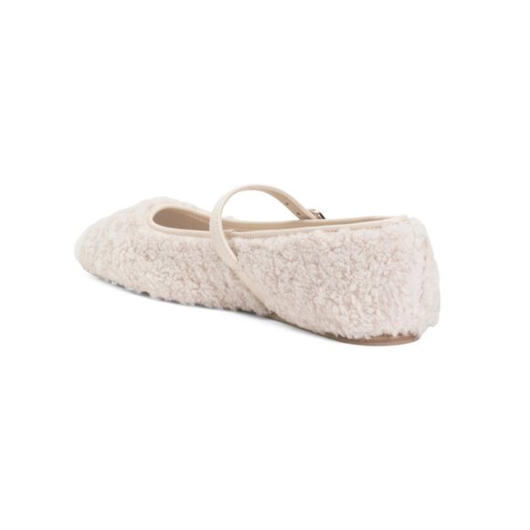 DOLCE VITA Creme Rondi Plush Flats - Picture 2 of 2